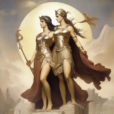 In Greek mythology, Athena was the big sister of Perseus and she provided guidance and protection to him throughout his heroic quests.