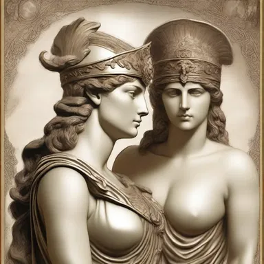 In Greek mythology, Athena was the big sister of Perseus and she provided guidance and protection to him throughout his heroic quests.