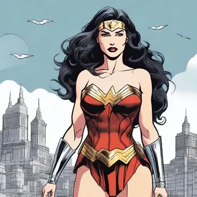 Wonder Woman's alter ego, Diana Prince, is a big sister who fights alongside Batman and Superman to protect the world from evil forces.