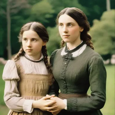 In Louisa May Alcott's novel Little Women, Meg March serves as the responsible and caring big sister who takes care of her younger sisters.