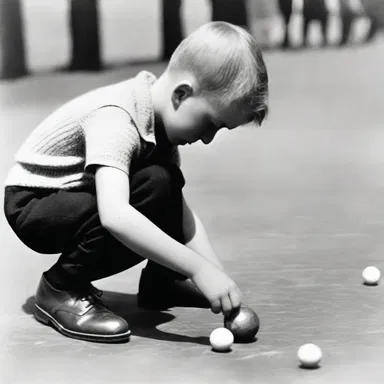 During the Great Depression in the 1930s, children often played marbles as a way to pass the time.