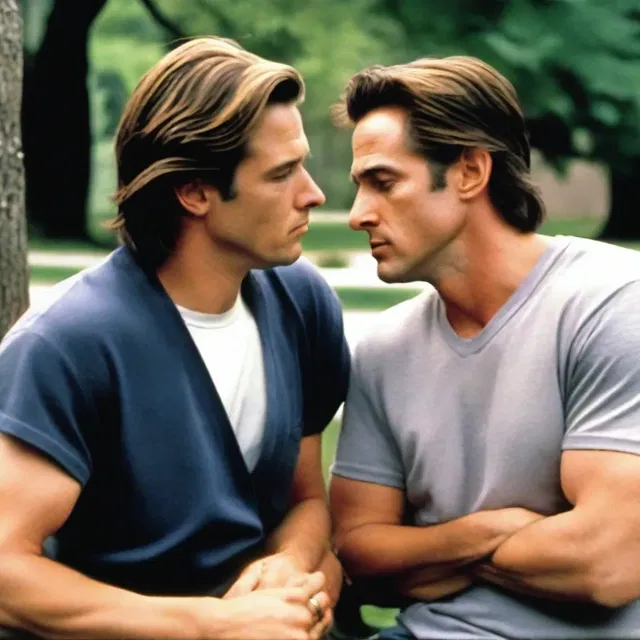 In the romantic movie, the protagonist was accused of bearing false witness to save his beloved from a wrongful conviction.