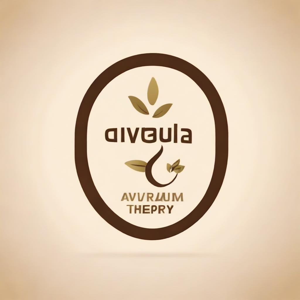 Design a sophisticated and elegant company logo for 'Ayurvedic Milk Therapy'. Incorporate elements of Ayurveda and milk into the design in a clean, minimalist style.