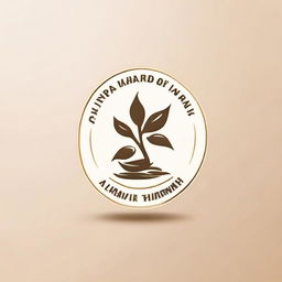 Create an innovative and unique company logo for 'Ayurvedic Milk Therapy', incorporating elements of Ayurveda and milk in a modern and minimalist design.