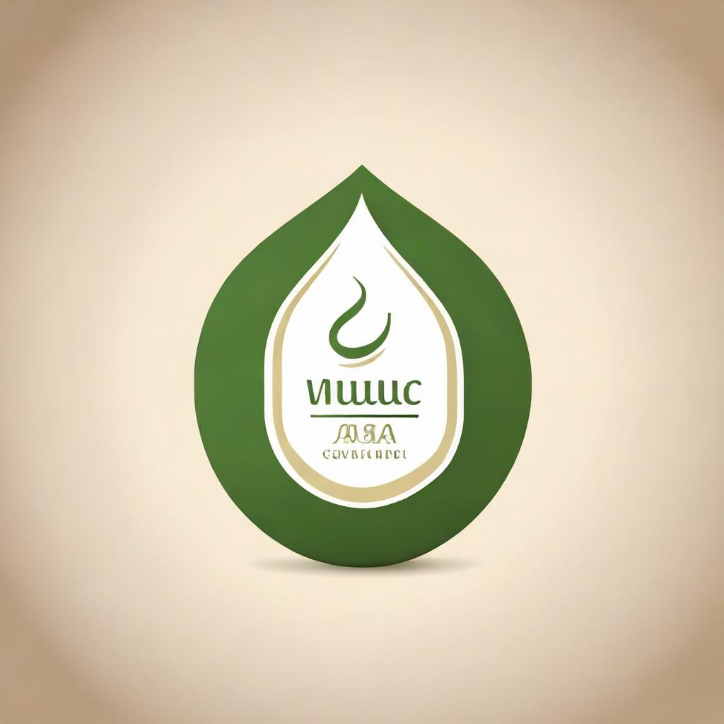 Create an innovative and unique company logo for 'Ayurvedic Milk Therapy', incorporating elements of Ayurveda and milk in a modern and minimalist design.