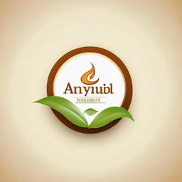 Produce a professional and minimalistic company logo for 'Ayurvedic Milk Therapy', embedding aspects of Ayurveda and milk in a creative manner.