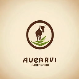 Produce a professional and minimalistic company logo for 'Ayurvedic Milk Therapy', embedding aspects of Ayurveda and milk in a creative manner.