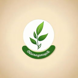 Produce a professional and minimalistic company logo for 'Ayurvedic Milk Therapy', embedding aspects of Ayurveda and milk in a creative manner.