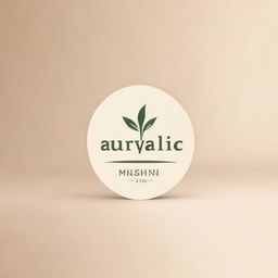 Design a sophisticated brand logo for 'Ayurvedic Milk Therapy' that represents Ayurveda and milk elements in a minimalistic style.