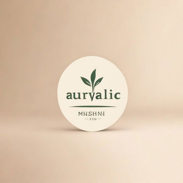 Design a sophisticated brand logo for 'Ayurvedic Milk Therapy' that represents Ayurveda and milk elements in a minimalistic style.