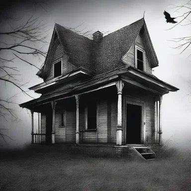 As the protagonist entered the haunted house, a feeling of repose disappeared entirely and was replaced by intense fear and anxiety.
