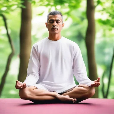During meditation, believers seek repose to achieve a state of spiritual calm and serenity.