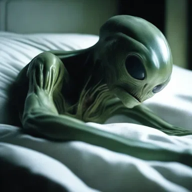 In the science fiction novel, the alien creature chose to repose in a deep slumber until its next regeneration.