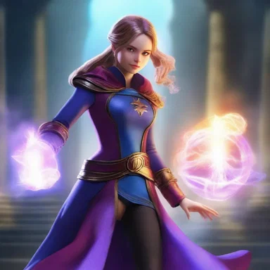 The magical abilities repose in the main character, allowing them to save the world from destruction.