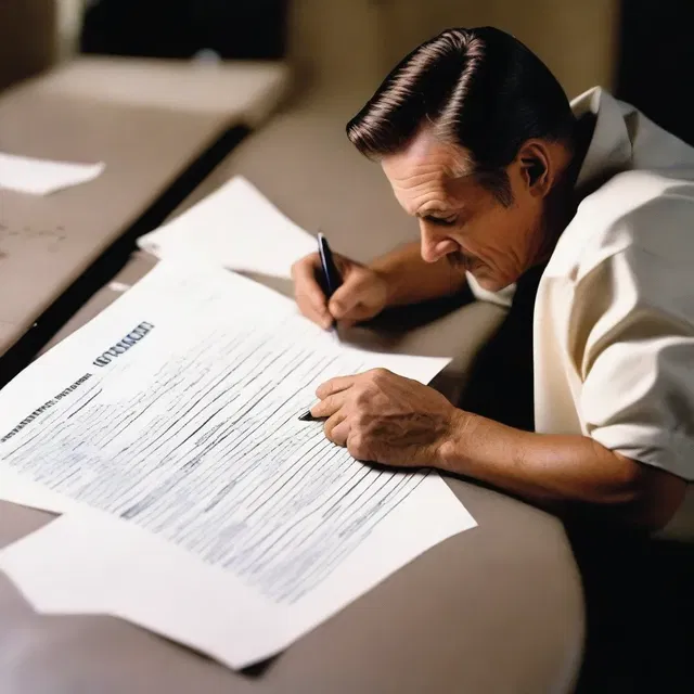 The detective used a test paper to determine the presence of a mysterious substance at the crime scene in the movie.