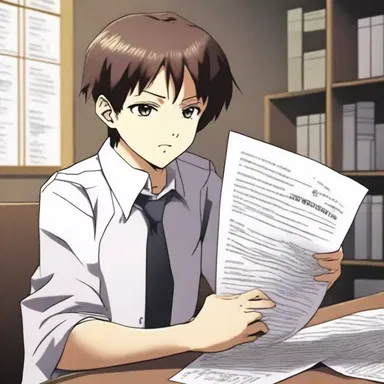 In the thrilling anime series, the main character discovered a mysterious test paper that could grant extraordinary powers.