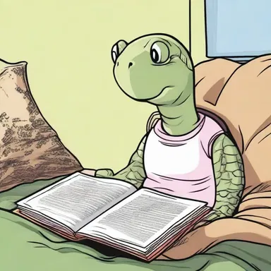 When her pet turtle passed away, Sarah found solace in reading her favorite comic series, but she remained inconsolable for days.