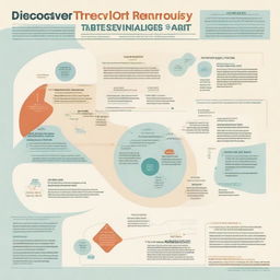 An infographic detailing the client journey at DiscoverYourJourneys travel agency, showcasing the steps from initial consultation, through custom itinerary planning, to the realization of a bespoke trip.