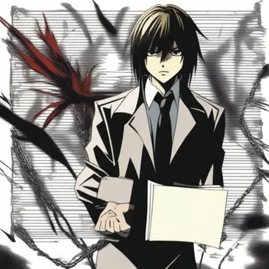 In the anime series 'Death Note', the determinative decision made by the main character to use a magical notebook to kill criminals sets off a chain of events.