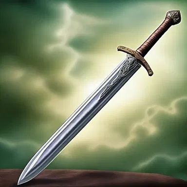 The magical sword was a determinative element in the fantasy novel, helping to determine the fate of the protagonist.