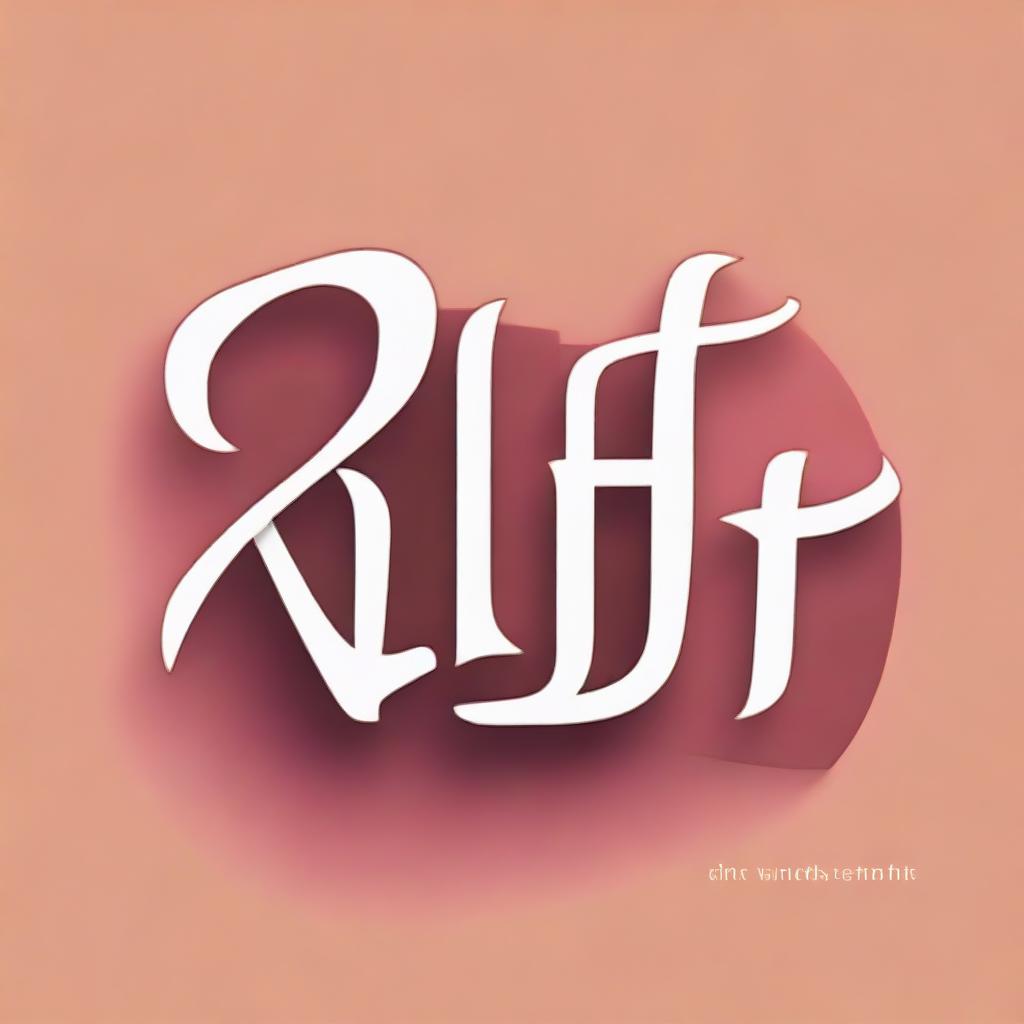 An artistic representation of the name 'Atif Shahzad' in an elegant font placed on a solid colored background.