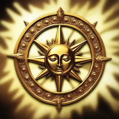 In the realm of high noon, the golden sun granted supernatural powers to those who possessed the ancient amulet.