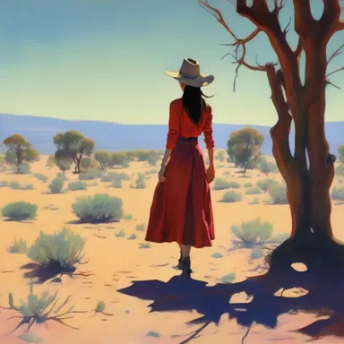 The artist skillfully depicted the vibrant colors and shadows of high noon in her landscape painting.