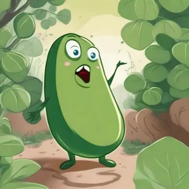 In the book 'The Secret Garden', the main character comes across an exploding cucumber while exploring the hidden garden.
