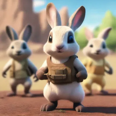 In the movie, the leporid mammal plays the role of a brave and intelligent hero, leading the group of animals to overcome great challenges and save the day.