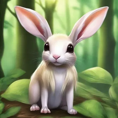 In the fantastical world of elves and fairies, the leporid mammal is believed to possess magical powers, granting good luck and fortune to those who encounter it.