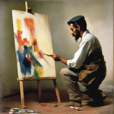 The painter's brushstroke was so powerful that it managed to funk all who looked at his masterpiece.