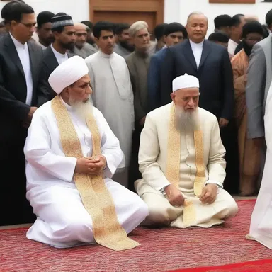 The religious leader's divine presence made even the strongest believers funk in awe.