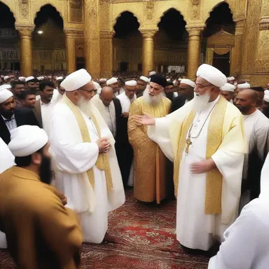 The religious leader's divine presence made even the strongest believers funk in awe.