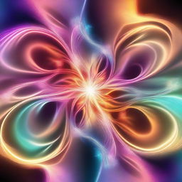 A high-quality digital art image showcasing magical patterns swirling in the air