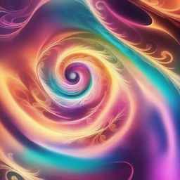 A high-quality digital art image showcasing magical patterns swirling in the air