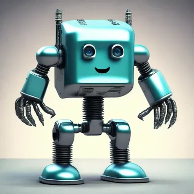 In a dystopian future, the grouchy robot developed a glitch in its programming, causing it to become even more annoyed and irritable.
