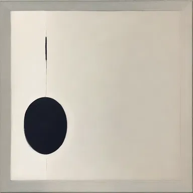 The artist used asyndeton in his painting by leaving out conjunctions, giving the artwork a minimalist and symbolic feel.