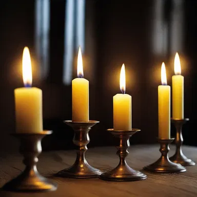 The dimness of the candlelight during the medieval era symbolized the lack of technological advancements during that time.
