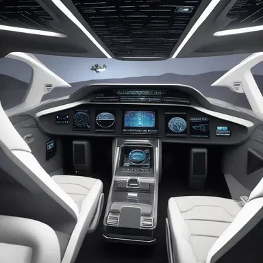 The spaceship's artificial intelligence adjusted the lighting in the cockpit, eliminating the dimness and creating a bright and futuristic environment.