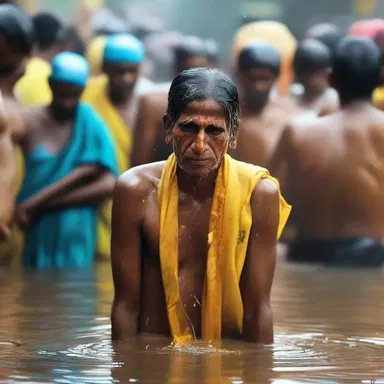 During the festival, many devotees became soaked in celebration and were unable to speak coherently.