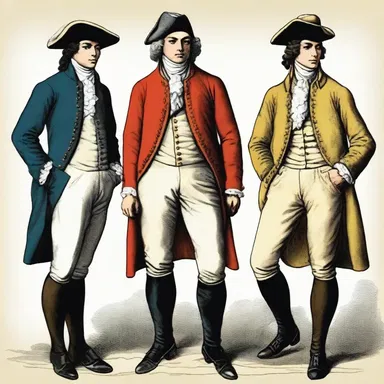 During the French Revolution, trousers became a popular choice for men's attire, replacing the knee breeches worn previously.