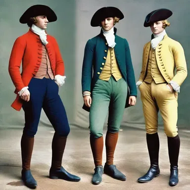 During the French Revolution, trousers became a popular choice for men's attire, replacing the knee breeches worn previously.
