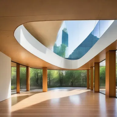 The architect incorporated a unique feature into the design of the building by adding trouser-shaped windows.