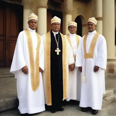 In some religious ceremonies, priests are required to wear trousers as part of their traditional attire.