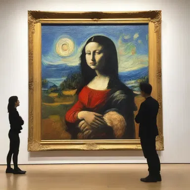 The artist's nutty interpretation of the painting captivated audiences.