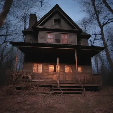 The haunted house attraction had an eerie atmosphere with nutty scents that intensified the horror experience.