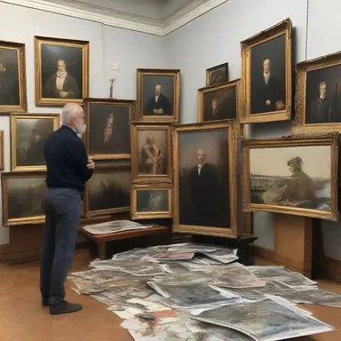 The artist selfishly hoarded their masterpieces in their private collection, refusing to share them with the public.