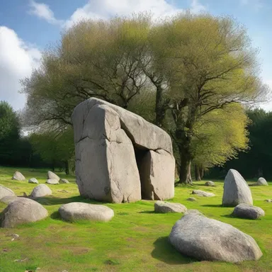 The ancient megalith served as a sacred site for religious ceremonies and rituals.