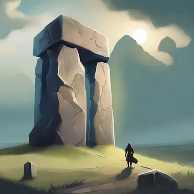 In the fantasy novel, the protagonist discovered a mystical megalith that granted extraordinary powers to those who could unlock its secrets.