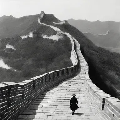 The construction of the Great Wall of China spans many centuries and involved a great gross of workers and resources.